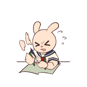 Animated Cheering Bunny